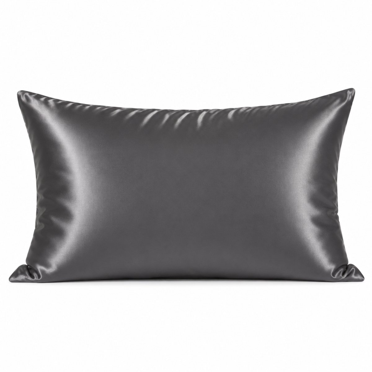 Taie d'oreiller en soie de mûrier grise LuvieSilk