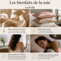 Les bienfaits d'une taie d'oreiller en soie de mûrier LuvieSilk pour la peau et les cheveux 