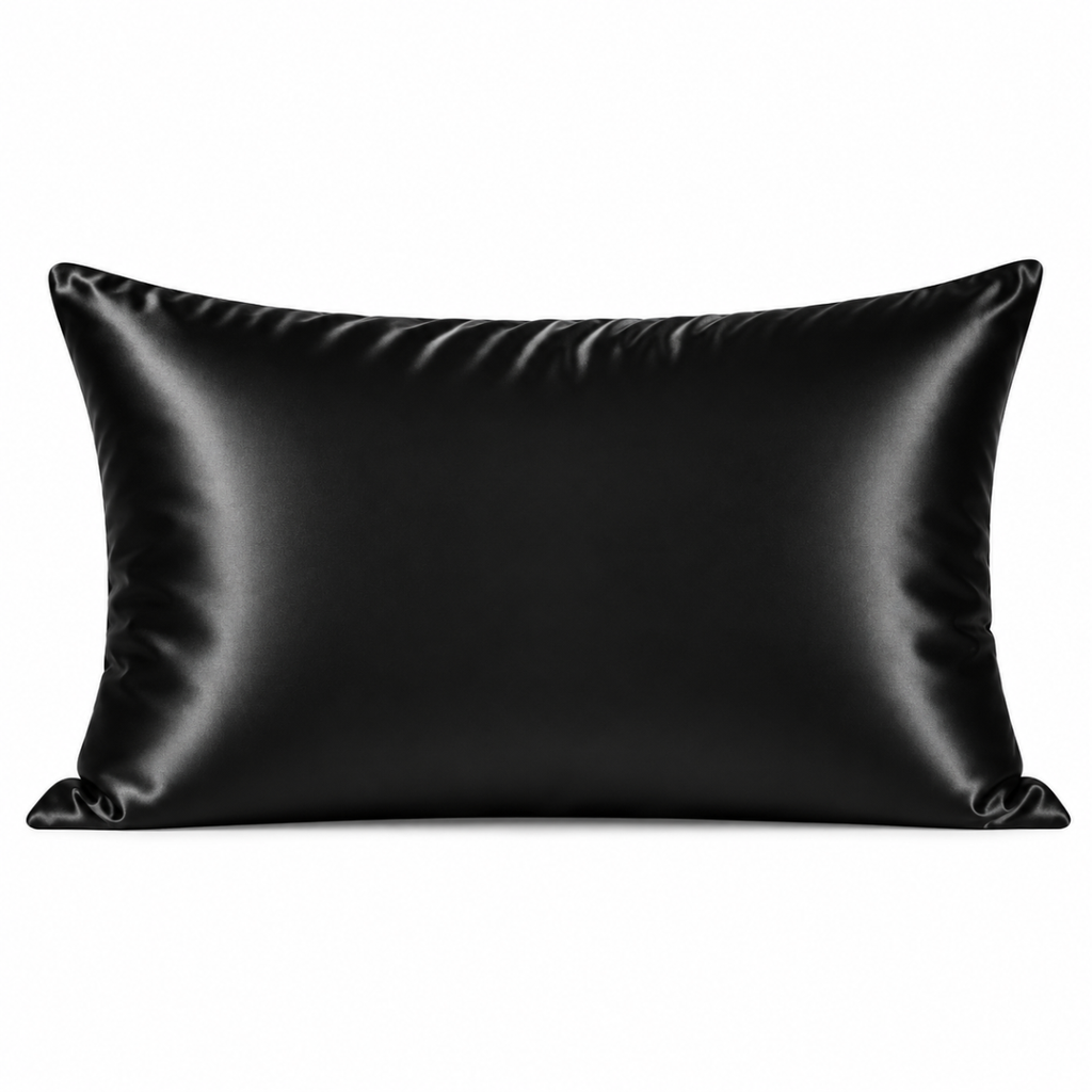 Taie d'oreiller en soie de mûrier noire LuvieSilk
