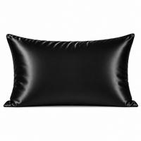 Taie d'oreiller en soie de mûrier noire LuvieSilk