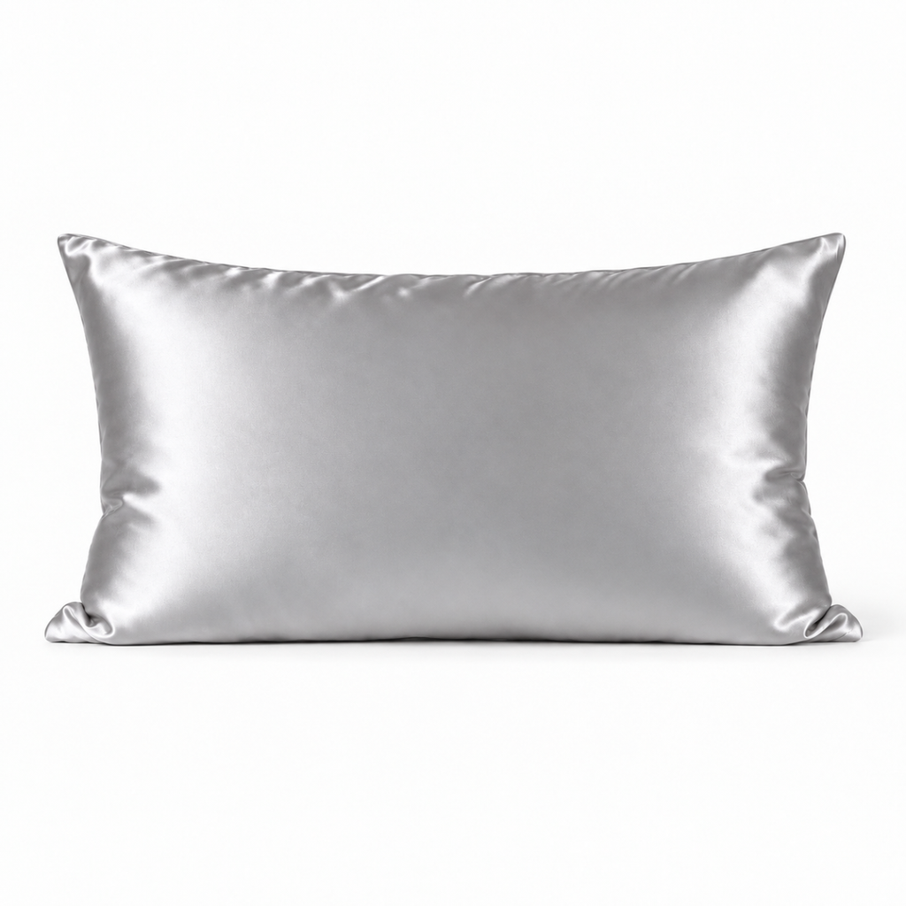 Taie d'oreiller en soie de mûrier argentée LuvieSilk