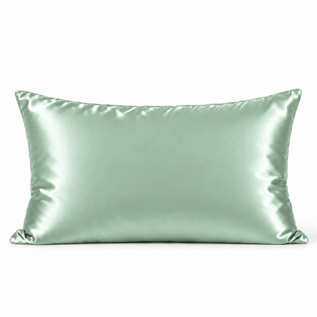 Taie d'oreiller en soie de mûrier vert d'eau LuvieSilk