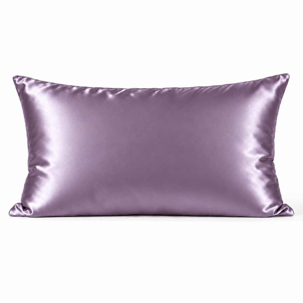 Taie d'oreiller en soie de mûrier lilas LuvieSilk